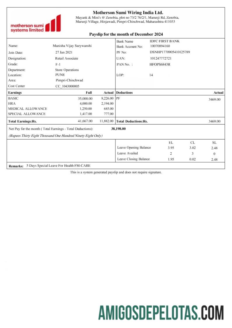 Imprimível Modelo de recibo de pagamento do chicote elétrico Motherson Sumi em formatos Word e PDF.pdf, 1